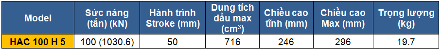kich 2 chieu bang nhom 100 tan 50 mm, kich 2 chieu, kich nhom