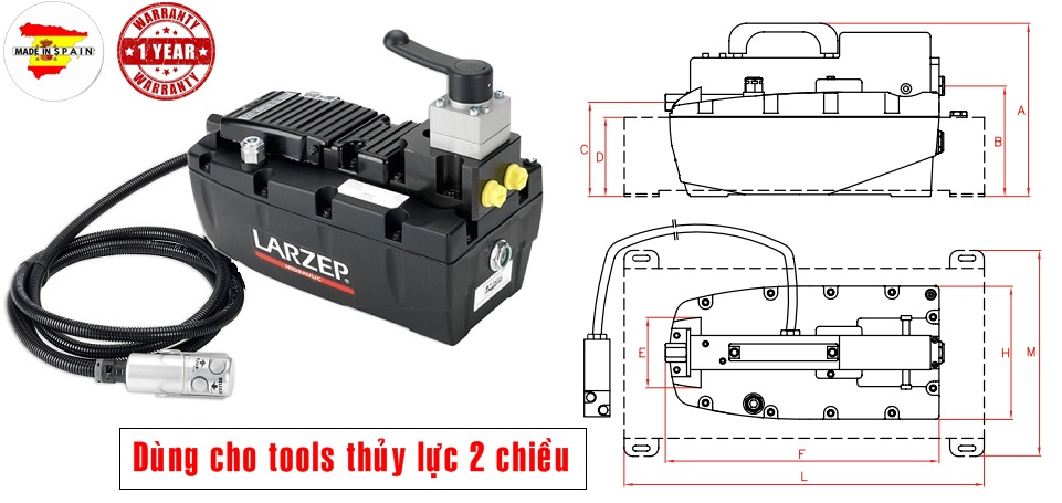 Air hydraulic pumps, zr27007, bom khi nen thuy luc, larzep/spain, bom tay thuy luc, bom dien thuy luc, kich thuy luc 1 chieu, kich thuy luc 2 chieu,