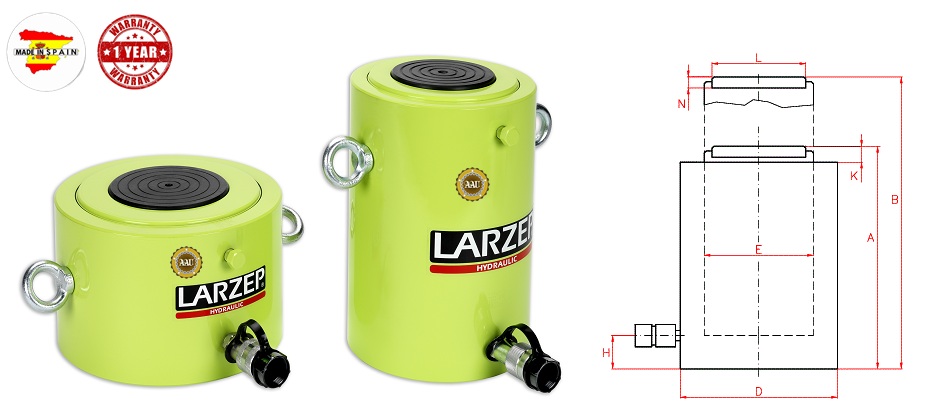 larzep single acting, ssr67015, hydraulic cylinder, larzep/sapin, kich thuy luc 1 chieu, bom tay thuy luc, bom dien thuy luc, 